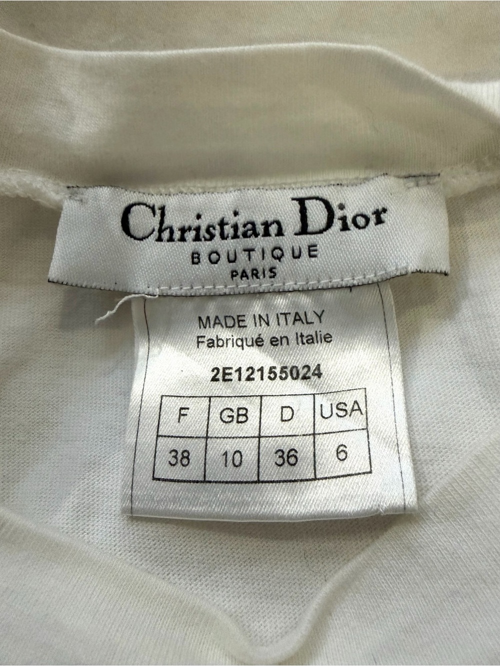 DIOR VTG Galliano ‘02 Corset Tee, white w/pink velvet ribbons&lace, M, EUC🎀 - Picture 14 of 15